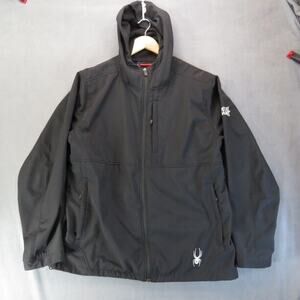 Spyder Black Hooded Jacket